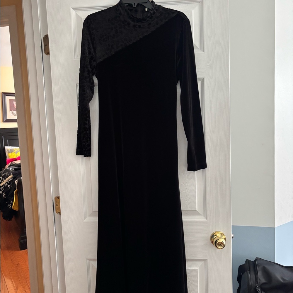 Anne Klein Black Long Sleeve Dress
